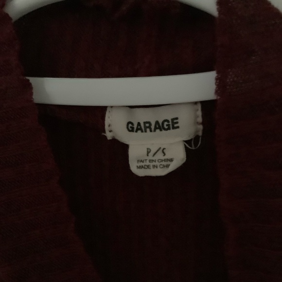 Garage burgundy short sleeve shirt - Picture 3 of 3
